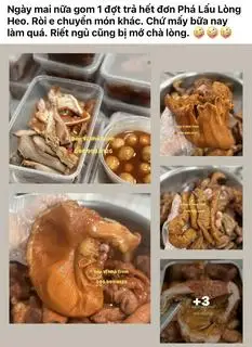 Hình ảnh Phá Lấu Xá Xíu Thú Linh Tai Heo Bao Tử Vị Hoa
