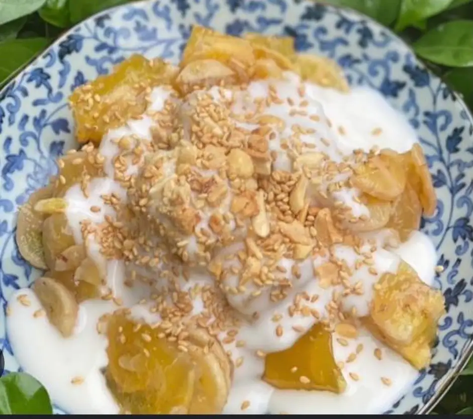 Hình ảnh chuối hấp cốt dừa 