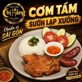 Cơm sườn lạp xưởng - 90.000 ₫ tại Cơm Tấm Chị Hằng Since 1993 - Đỗ Quang Đẩu