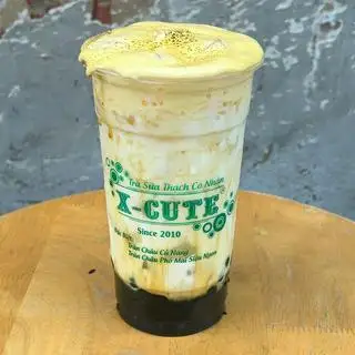 Hình ảnh Sữa tươi trân châu đường đen kem trứng nướng