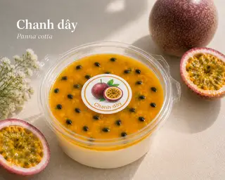 Panna cotta chanh dây - 1 hộp - 14.500 ₫ tại Chun Chin - Panna Cotta Trái Cây Tươi - Bùi Hữu Nghĩa