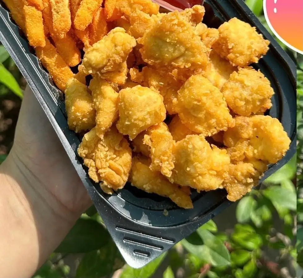 Hình ảnh gà viên chiên giòn