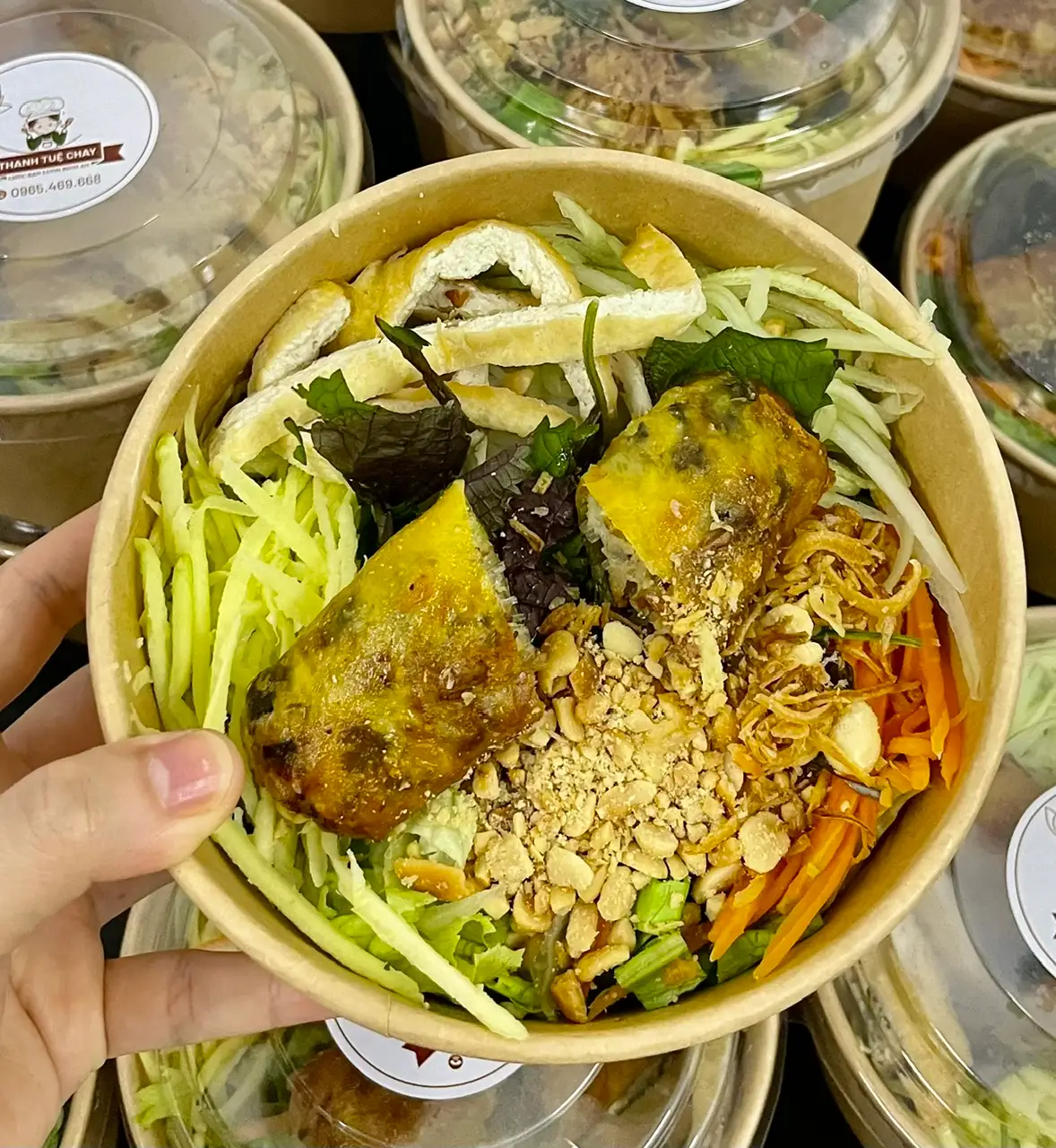 Hình ảnh Bún trộn chay