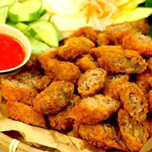Nem Chua Rán - 18.000 ₫ tại Bún Đậu 3 Chị Em - Lê Văn Quới