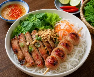 Bún Thịt Và Nem Nướng - 49.000 ₫ tại Bún Thịt Nướng Nam Bộ - Đường Số 20