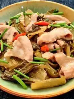 Hình ảnh lòng xào dưa không dồi 