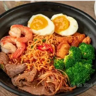 Mì trộn gà bò tóp mỡ - 65.000 ₫ tại Tacos25 - Minh Phụng