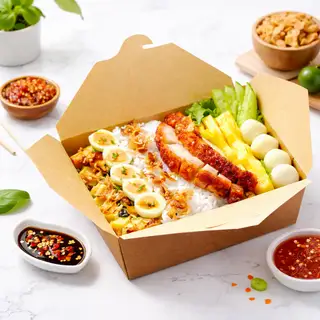 Bún Trắng + Heo Quay - 89.000 ₫ tại Bún Nước Tương Healthy - Nguyễn Thượng Hiền