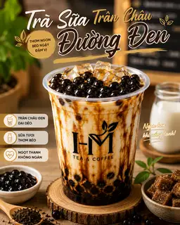 Hình ảnh Trà Sữa Trân Châu Đường Đen