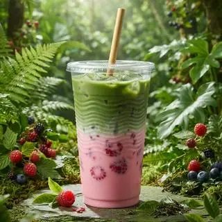Hình ảnh Sữa Tươi Matcha Phúc Bồn Tử 800ml
