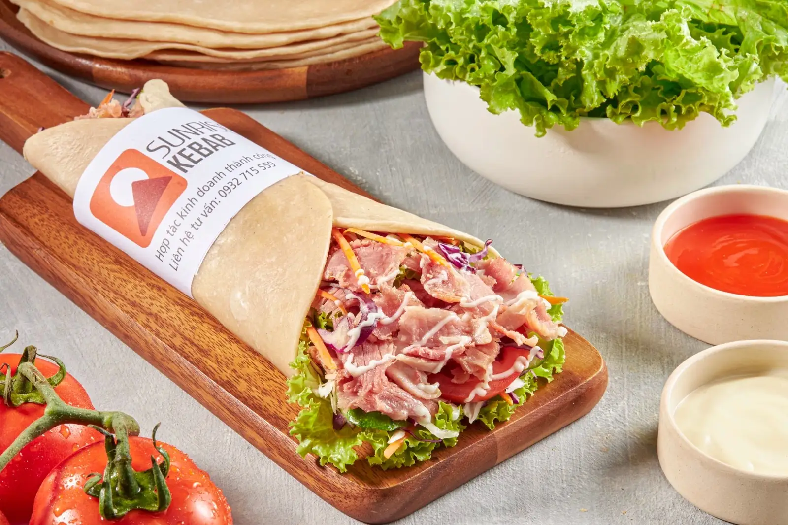 Bánh tacos - cuộn (loại đặc biệt) - 49.000 ₫ tại Bánh Mì Kebab Sunrise & Thức Uống - Trường Chinh