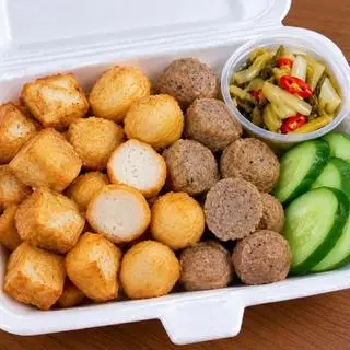 Hình ảnh Cá viên chiên + bò + đậu hũ + chả ram tôm