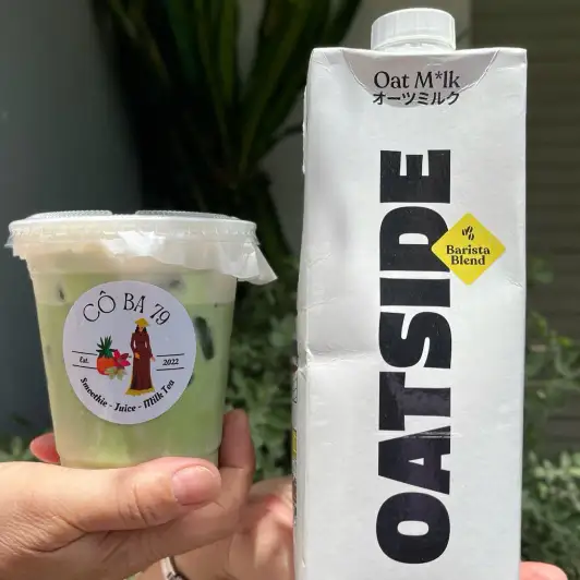 Matcha Oatside  - 36.000 ₫ tại Cô Ba 79 - Sinh Tố & Trà Sữa - Trần Văn Đang