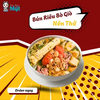 Hình ảnh BÚN RIÊU BÒ GIÒ - NÊN THỬ