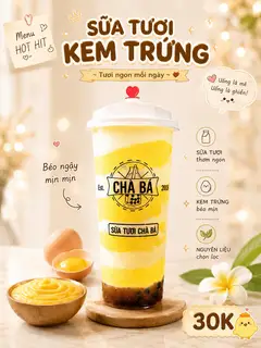 Hình ảnh Sữa tươi kem dừa nướng