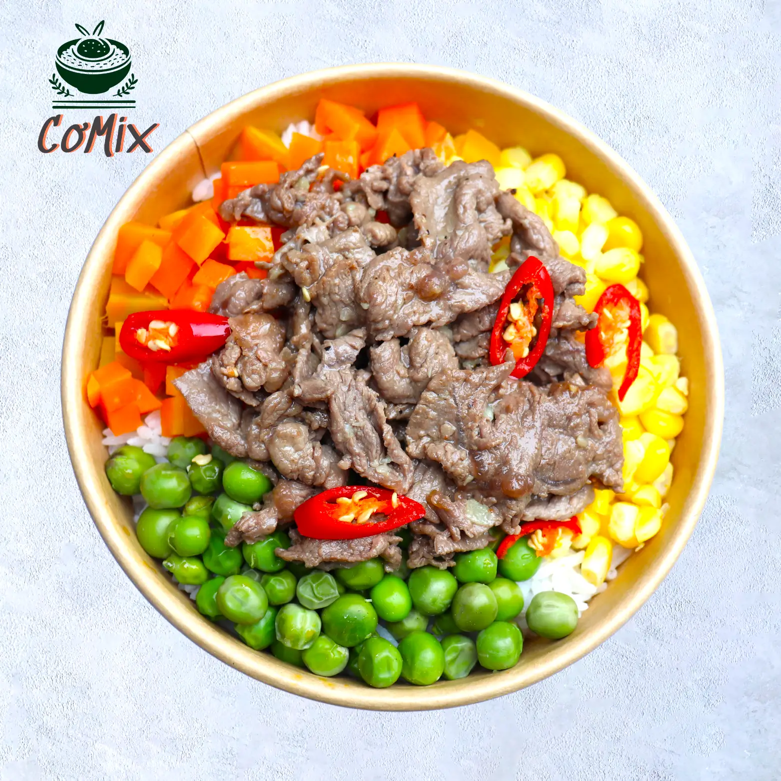 Hình ảnh Cơm Trộn Thịt Bò