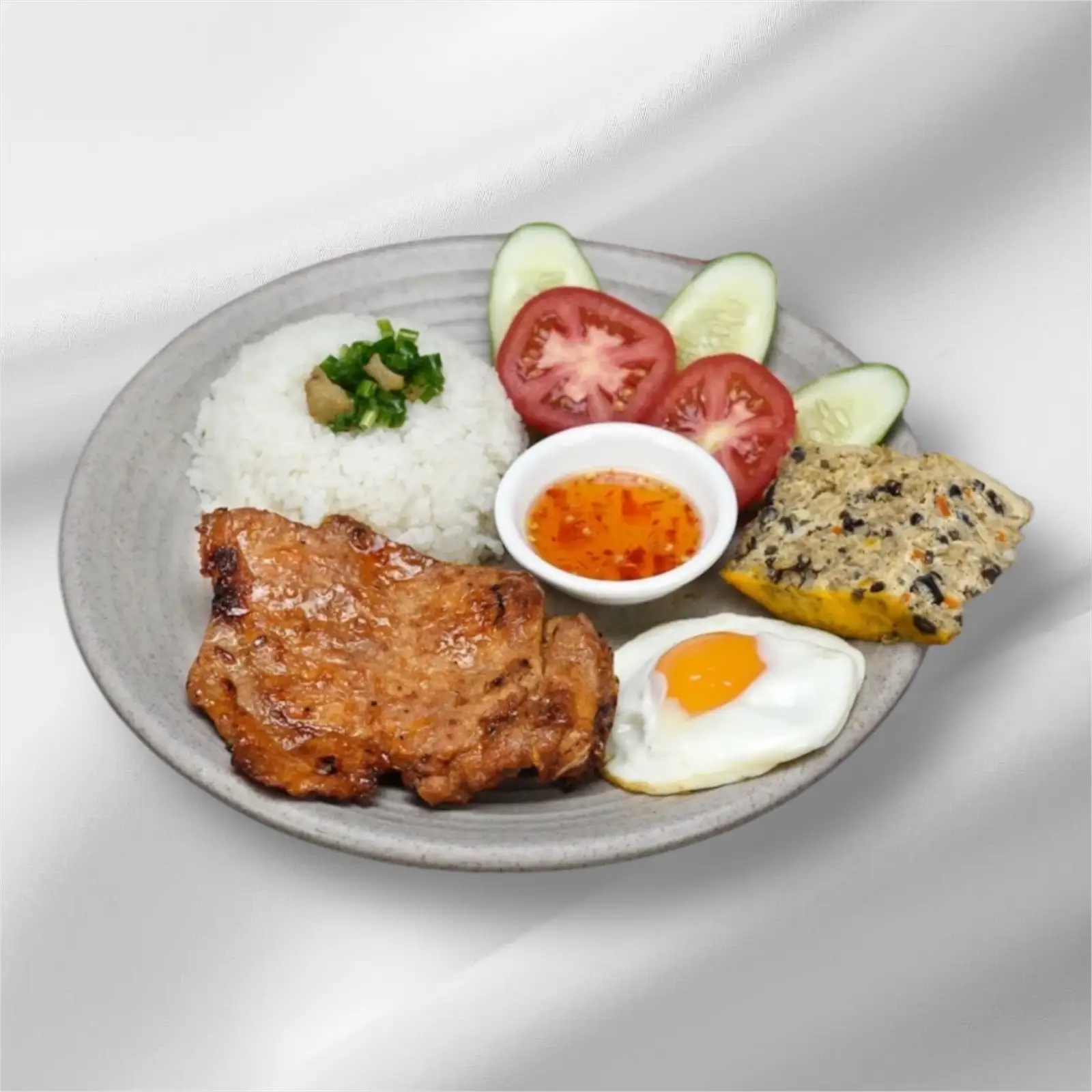 Cơm Sườn + Chả + Trứng Ốp La - 59.000 ₫ tại Cơm Tấm Phụng - Phan Văn Hân
