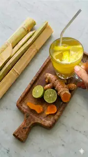 Mía ép nghệ (Sugar cane mixed tumaric) - 15.000 ₫ tại Cane - Mía Mix Nghê, Mía Mix Gừng & Mía Mix Củ Dền - Nguyễn Văn Hưởng
