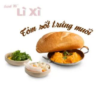 Bánh mì tôm trứng muối - 79.000 ₫ tại Bánh Mì Lì Xì - Mai Thị Lựu