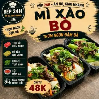 Mì xào bò - 58.000 ₫ tại Bếp Nhà - Ăn Ngon Giao Nhanh - Lạc Long Quân