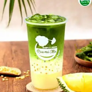 Hình ảnh Rau má đậu xanh sầu riêng sữa dừa tươi