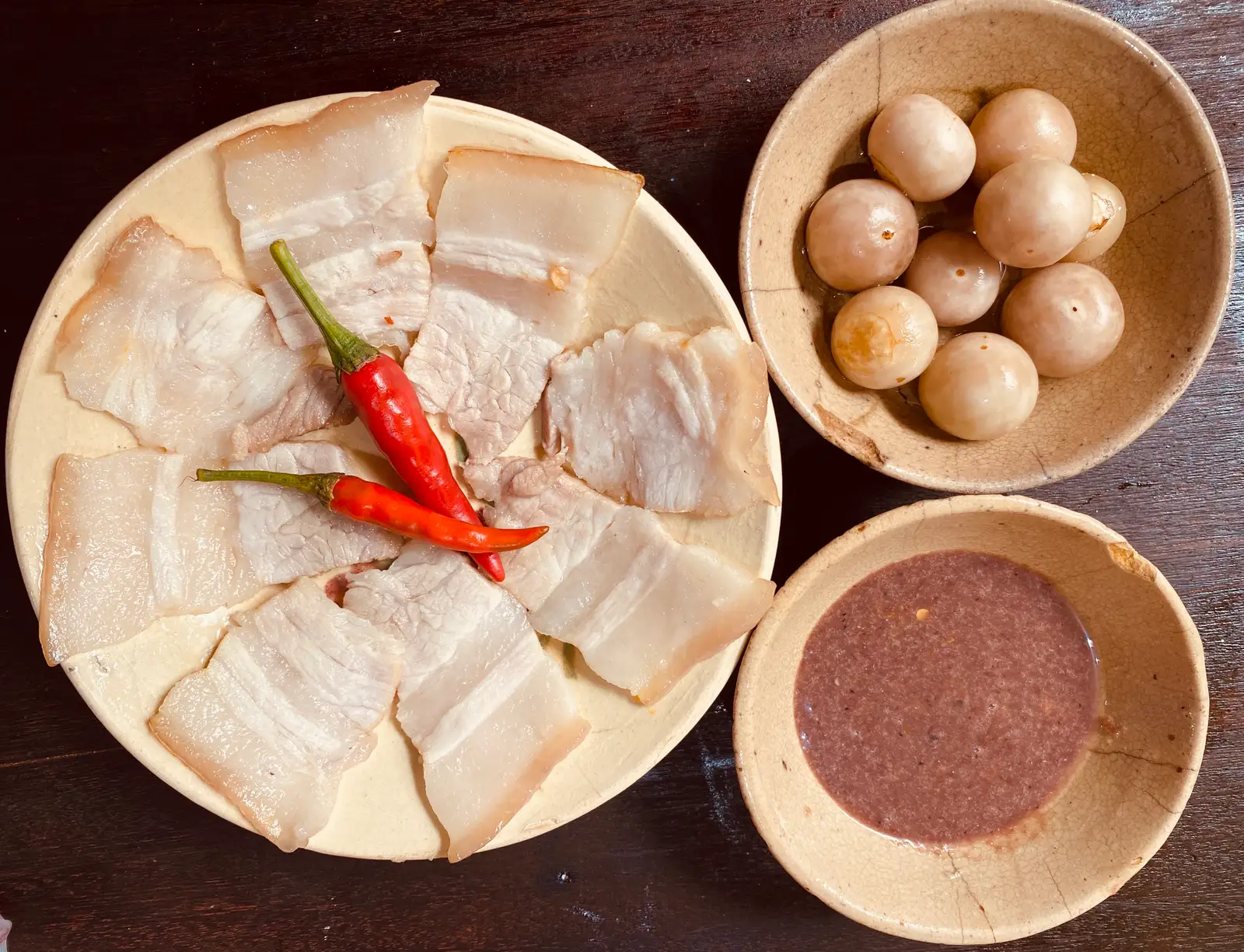 Cơm thịt luộc cà pháo mắm tôm - 56.000 ₫ tại Cơm Nhà Phố Thị - Cư Xá Đô Thành