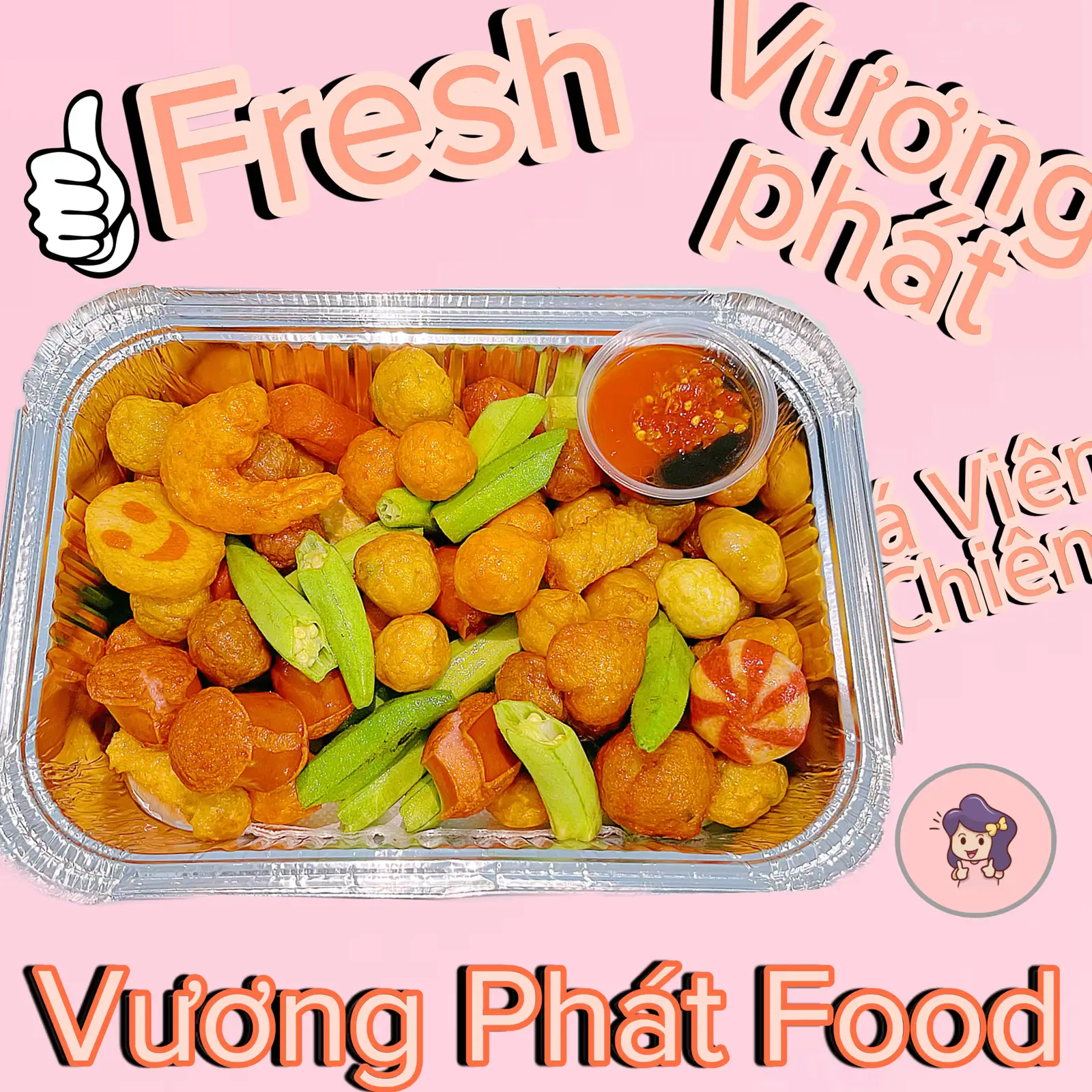 Combo Cá Viên Chiên Khổng Lồ - 30 Loại Topping - 352.350 ₫ tại Vương Phát - Ăn Vặt & Cá Viên Chiên - Cách Mạng Tháng Tám