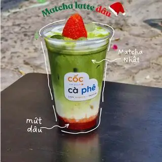 Strawberry matcha latte  - 50.900 ₫ tại Cốc Cà Phê - Matcha Latte - Nguyễn Cửu Vân