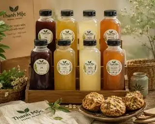 Tiết kiệm 13k- 8 chai - 4 vị thảo mộc Mía Cúc 24 vị Hạ Khô- SÂM MÁT THANH - 187.000 ₫ tại THANH MỘC - Herbal Drinks - Nước Sâm Mát Thảo Mộc Mía - Trần Hưng Đạo