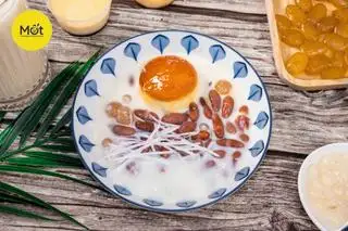 Hình ảnh Chè đậu đỏ bánh flan