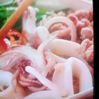 Hình ảnh Cơm Chiên Mực Xào Chua Ngọt 
