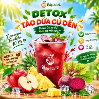 Hình ảnh Táo + Dứa + Củ Dền( Cốc 700ml )