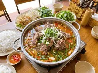Hình ảnh lẩu xí quách bò