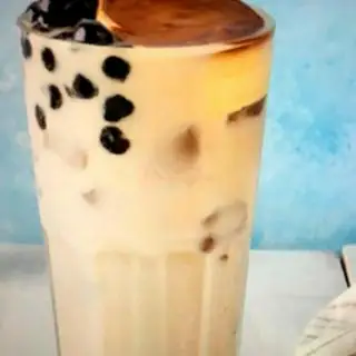 Trà Sữa Bánh Flan Trân Châu Đen ( size L 700ml ) - 35.000 ₫ tại Dung Trà Sữa & Trà Đào - Võ Văn Kiệt  