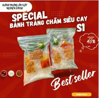 Bánh tráng chấm siêu cay - S1 - 17.000 ₫ tại Bánh tráng Ăn vặt Nghiện Store - Lý Thường Kiệt
