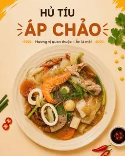Hủ tiếu áp chảo nước thập cẩm - 95.000 ₫ tại Cơm Gà 303 - Chu Văn An