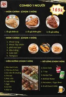 一人套餐 - 169.000 ₫ tại An Gà Chiên Đài Loan - Phạm Ngũ Lão