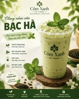 Hình ảnh Trà Sữa Ô Long Nhài Bạc Hà