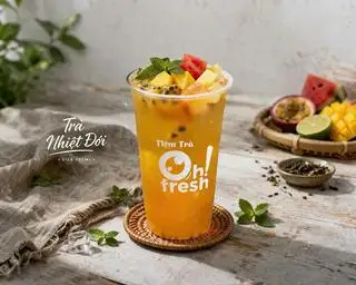 Hình ảnh Trà Nhiệt Đới size 700ML Mát Lạnh - Ít Đường