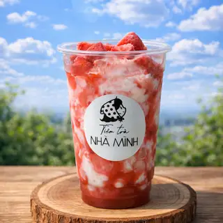 Sữa Dâu Kem Cheese Sấy Thăng Hoa 500ml - 45.000 ₫ tại Tiệm Trà Nhà Mình - Nguyễn Đình Chiểu