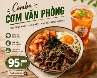 Combo Cơm Văn Phòng - 95.000 ₫ tại Ahu Foodies - Pizza, Mì Ý & Nem Nướng Nha Trang - Phạm Ngũ Lão