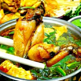 Hình ảnh Lẩu ếch măng cay nồi nhỏ - đậu. nấm