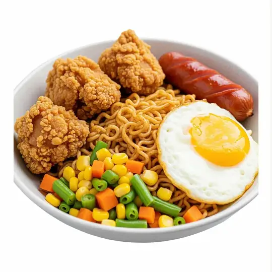 Mì trộn đặc biệt full topping - 77.000 ₫ tại Mì Trộn Indomie Chang Chang - Vạn Kiếp