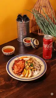Hình ảnh Cơm tấm 67 đặc biệt + Coca (nguyên bản/ light)