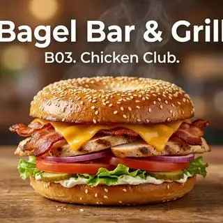 Hình ảnh B03. Chicken club ( Gà + Ba rọi xông khói) 