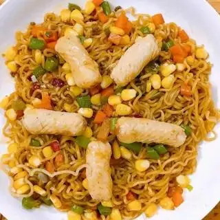Hình ảnh Mì trộn mực xoắn