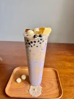 Hình ảnh Trà sữa khoai môn full topping