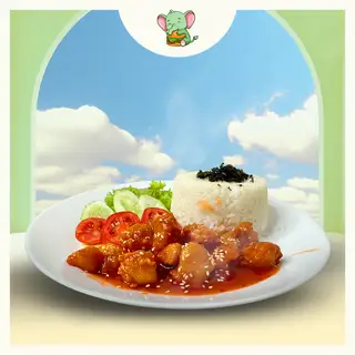 Cơm Gà Viên Sốt - 33.000 ₫ tại Burger & Gà Rán Lee Pain Lee - Ngô Tất Tố