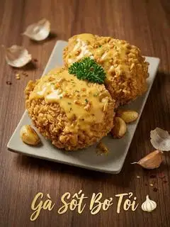 Hình ảnh Gà miếng sốt bơ tỏi
