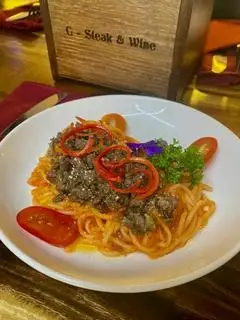 Mì Ý sốt cà chua bò bằm (vị VN) - 55.000 ₫ tại Mì Ý 1977 - Cà Phê & Trà - Tôn Thất Thuyết